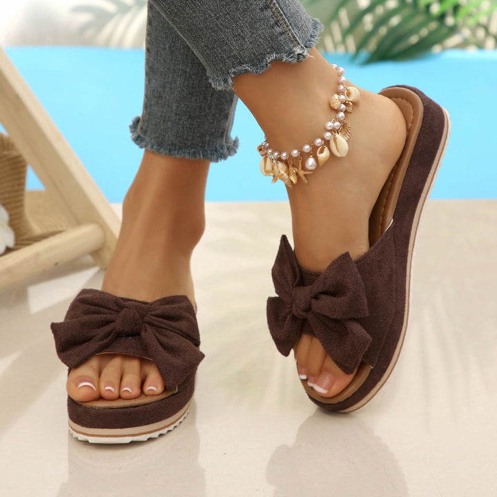 Damen Bequeme Sandalen mit modischem Schleifen-Design Drune