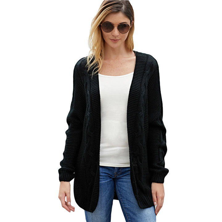 Damen Strickjacke mit zeitlosem Zopfmuster Drune