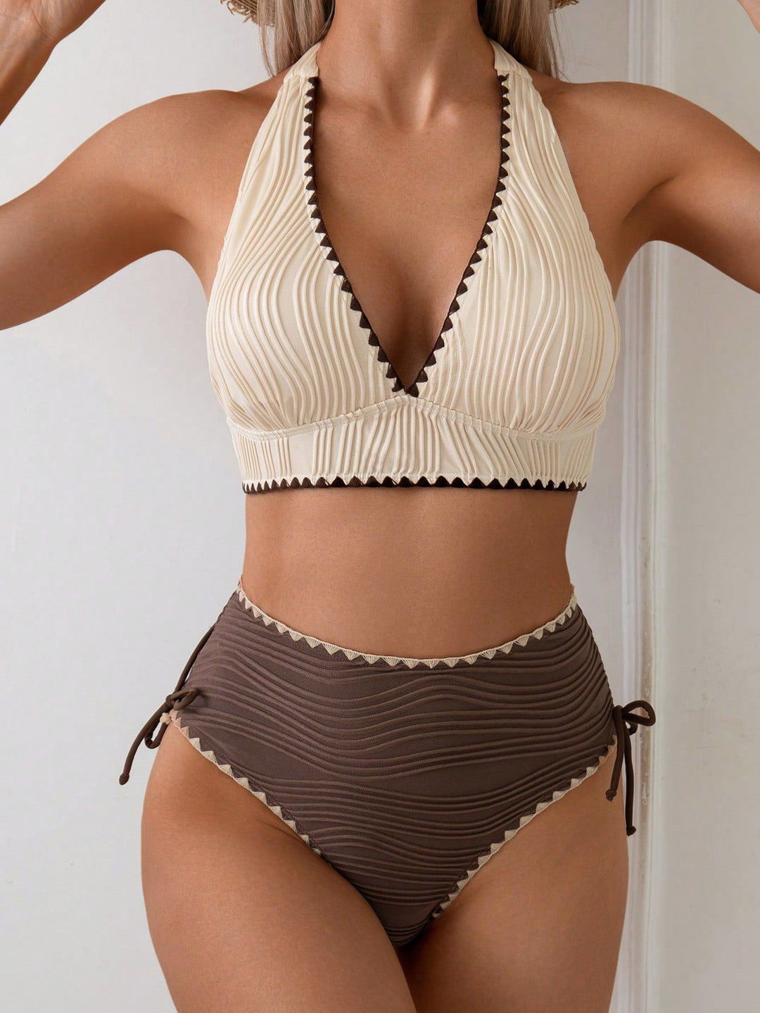 Damen Bikini-Top und hochgeschnittene Unterteile Drune