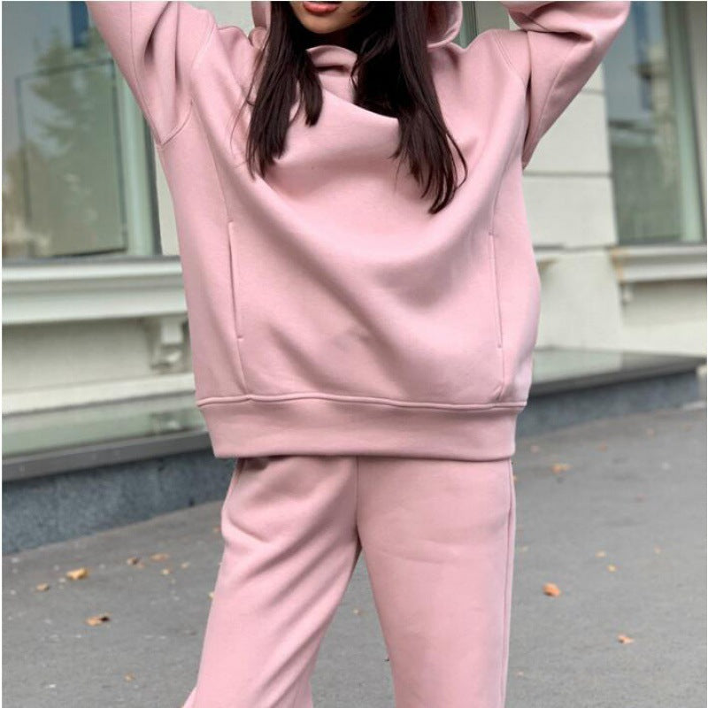 Damen Lässiges Sweatshirt- und Jogginghosen-Set mit moderner Passform Drune