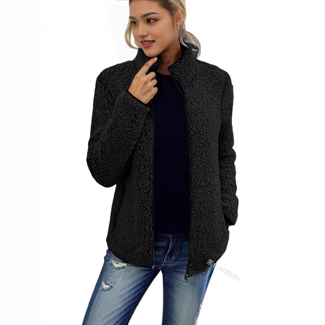 Damen Fleecejacke mit hohem Kragen und weichem Touch Drune