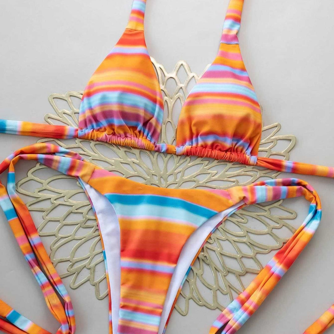 Damen Triangel-Bikini mit verstellbaren Bändern Drune