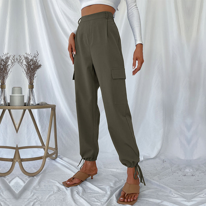 Damen Cargo-Hose mit elastischem Bund und seitlichen Taschen Drune