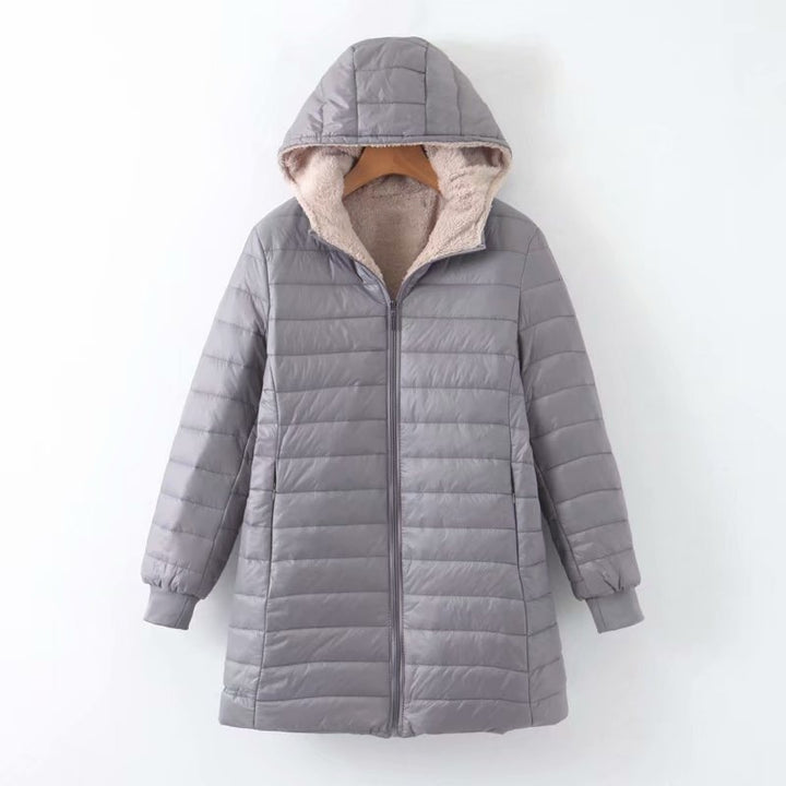 Damen Steppjacke mit weichem Teddyfutter und praktischer Kapuze Drune