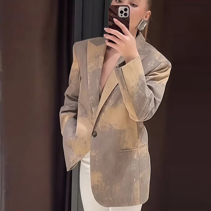 Damen Modischer Oversized-Blazer mit strukturiertem Design Drune