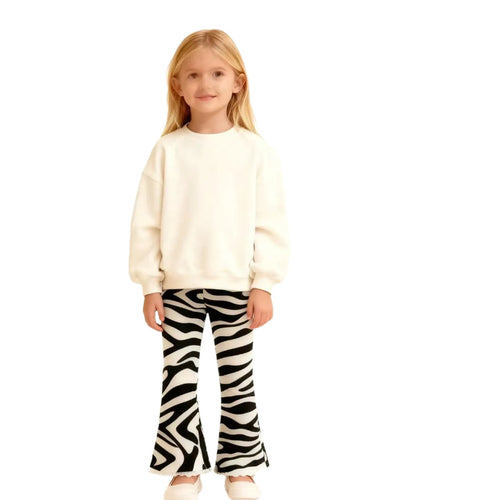 Mädchen Schlagleggings mit aufregendem Zebra-Muster Drune