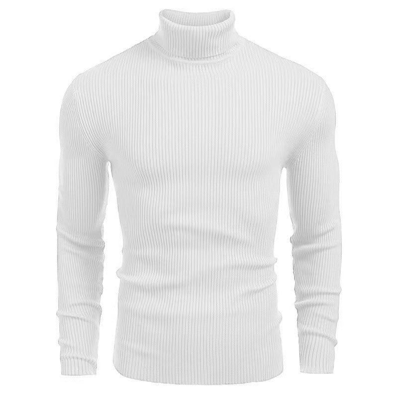 Herren Rollkragenpullover aus hochwertigem Strickmaterial mit Rippstruktur Drune