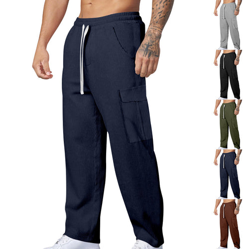 Herren Cargo-Jogginghose mit praktischen Seitentaschen und elastischem Bund Drune
