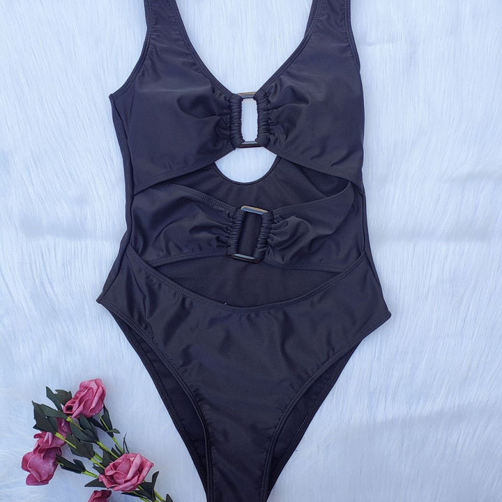 Damen Einteiler-Badeanzug mit modischen Cut-Outs und elegantem Design Drune