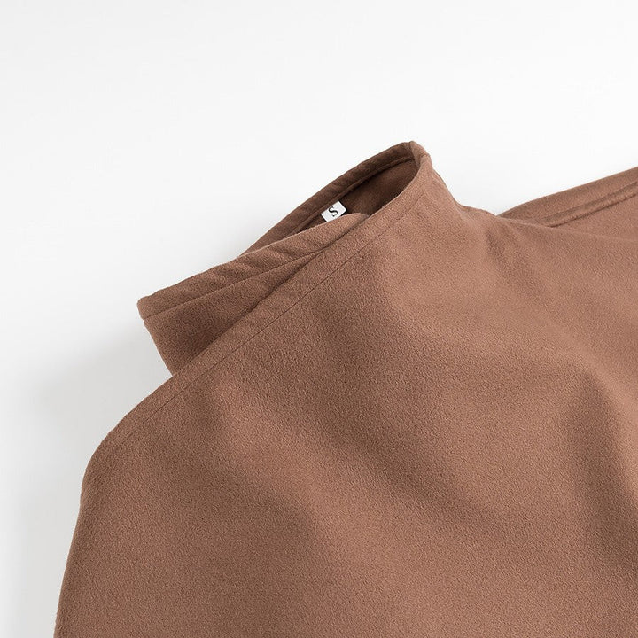 Drune | Stehkragen Cape-Stil Mantel