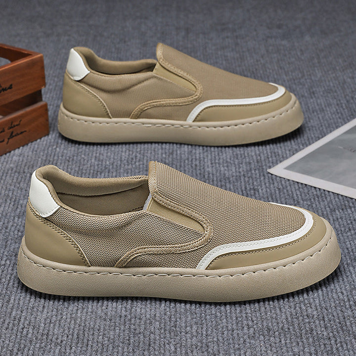 Damen Slip-On Sneakers mit atmungsaktiver Mesh-Oberfläche und rutschfester Sohle Drune