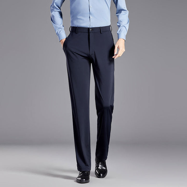 Drune | Anzughose Slim Fit Seidenmischung Knitterfrei Gerade Schnitt
