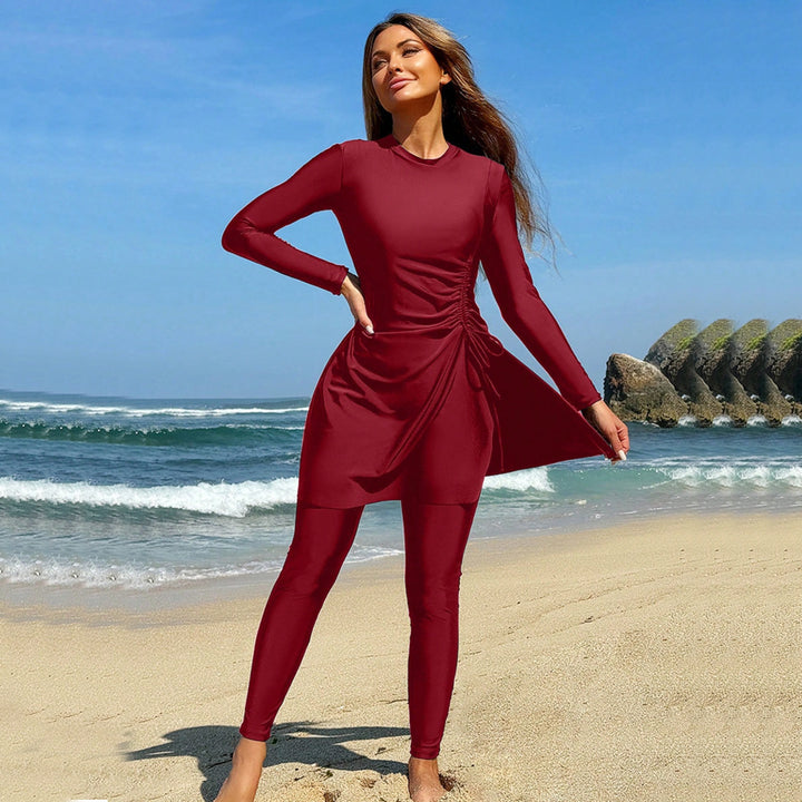 Damen Sportliches Strandoutfit mit modischem Wickel-Design Drune