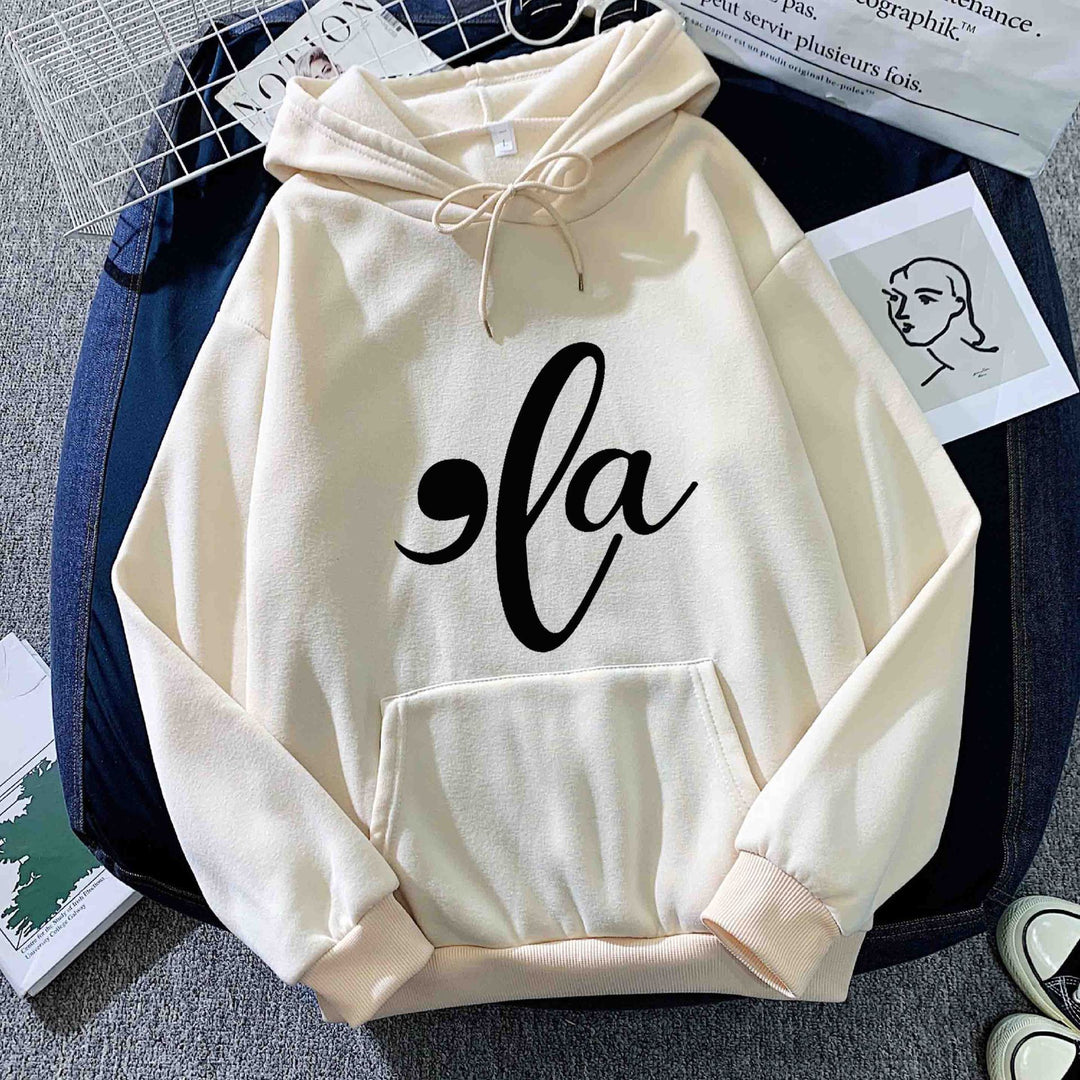 Damen Kapuzenpullover mit kreativem Grafikdesign Drune