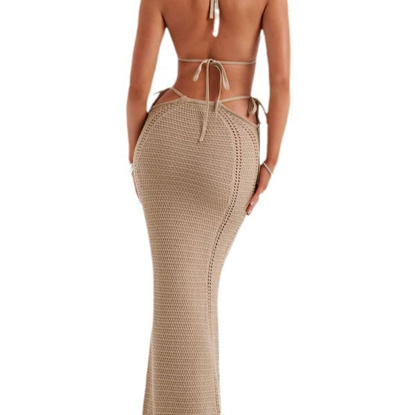 Damen Häkel-Bikini mit Maxi-Rock Drune