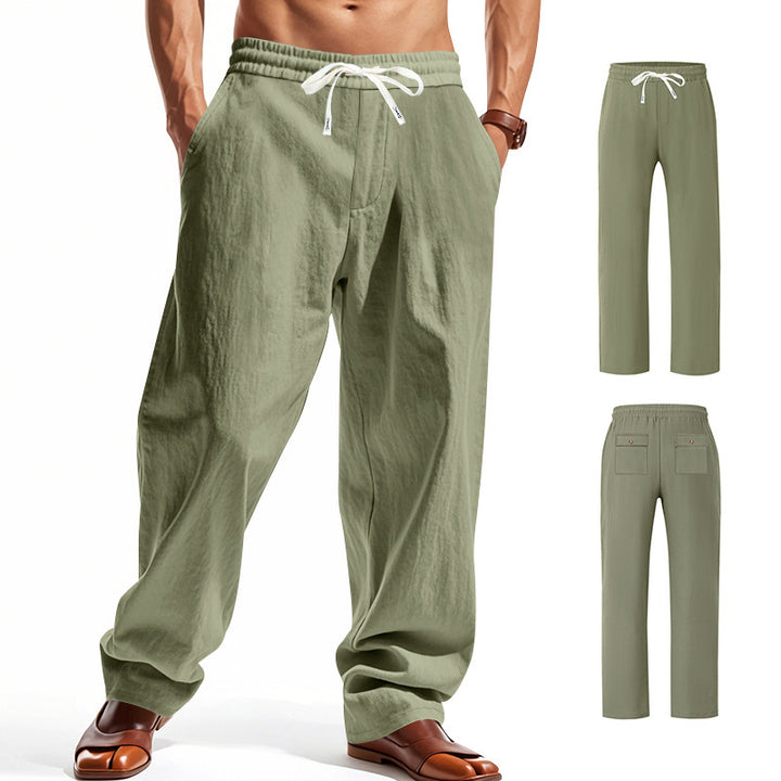 Herren Bequeme Freizeithose mit verstellbarem Bund und praktischen Taschen Drune
