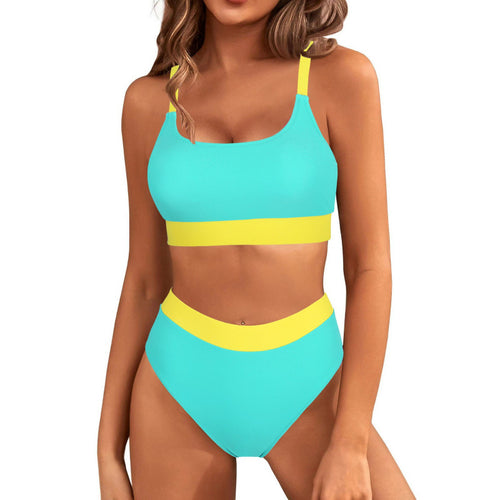 Damen Bikini-Set mit hohem Bund und sportlichem Schnitt Drune