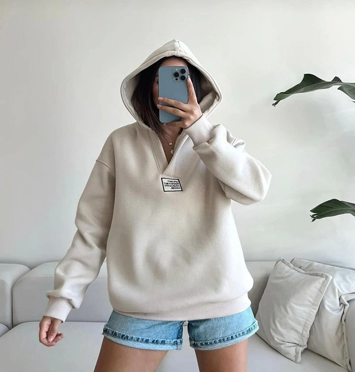 Damen gemütlicher Kapuzenpullover mit lässigem Schnitt und hochwertigen Materialien Drune