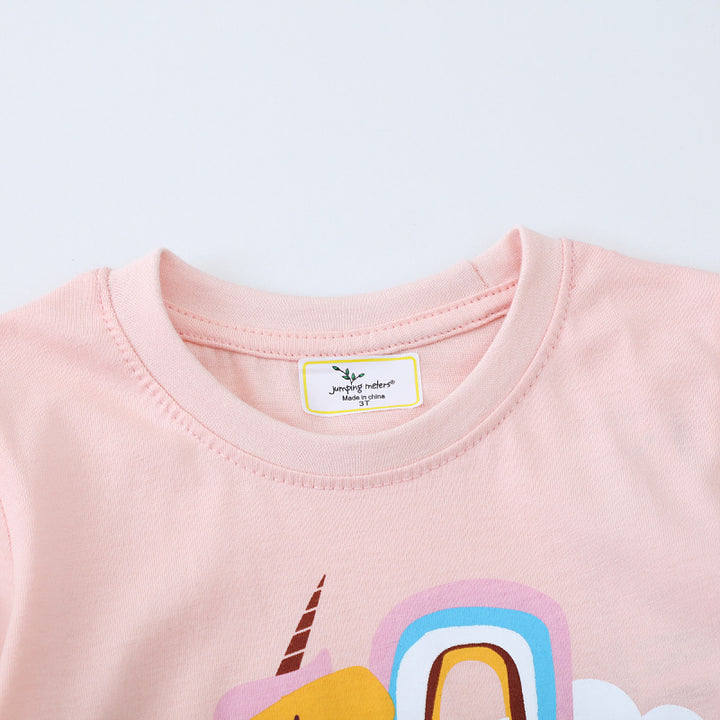 Mädchen T-Shirt mit buntem Einhornmotiv Drune