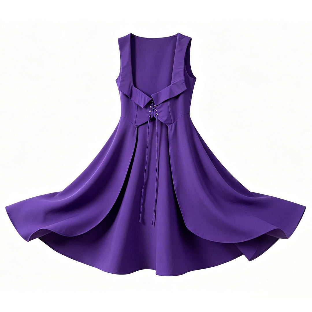 Damen nan schulterfreies Boho Maxikleid mit Volants, asymmetrischem Saum und Glockenärmeln Drune