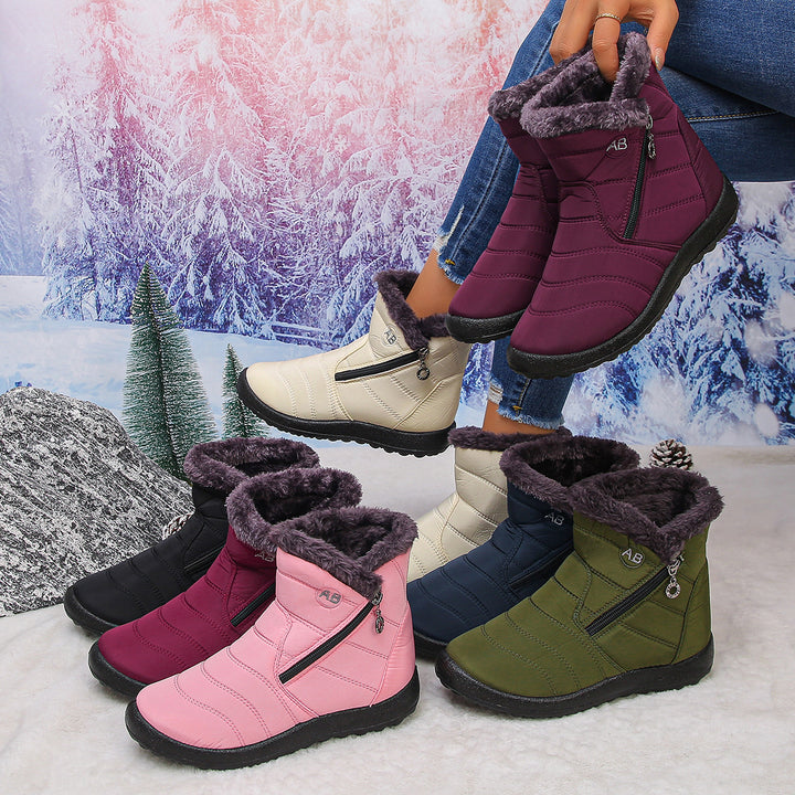 Damen Thermo-Winterstiefel mit kuscheligem Innenfutter und seitlichem Reißverschluss Drune