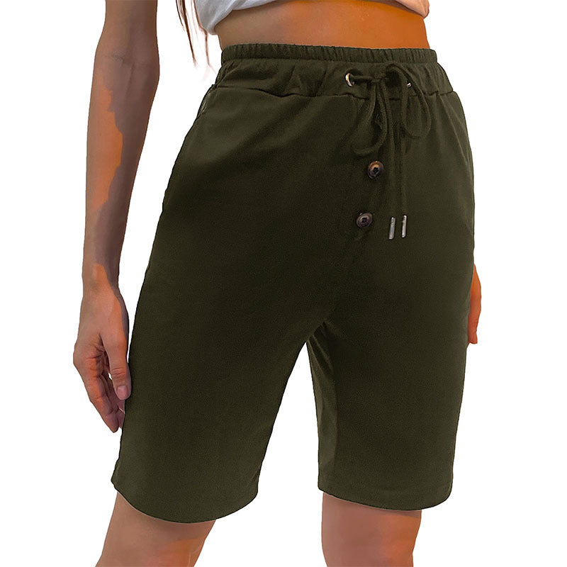 Damen Freizeit-Bermudashorts mit elastischem Bund und praktischen seitlichen Taschen Drune