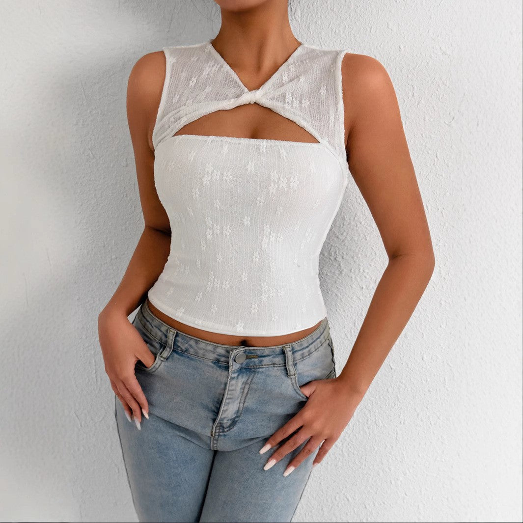 Damen Elegantes und innovatives Crop-Top Drune