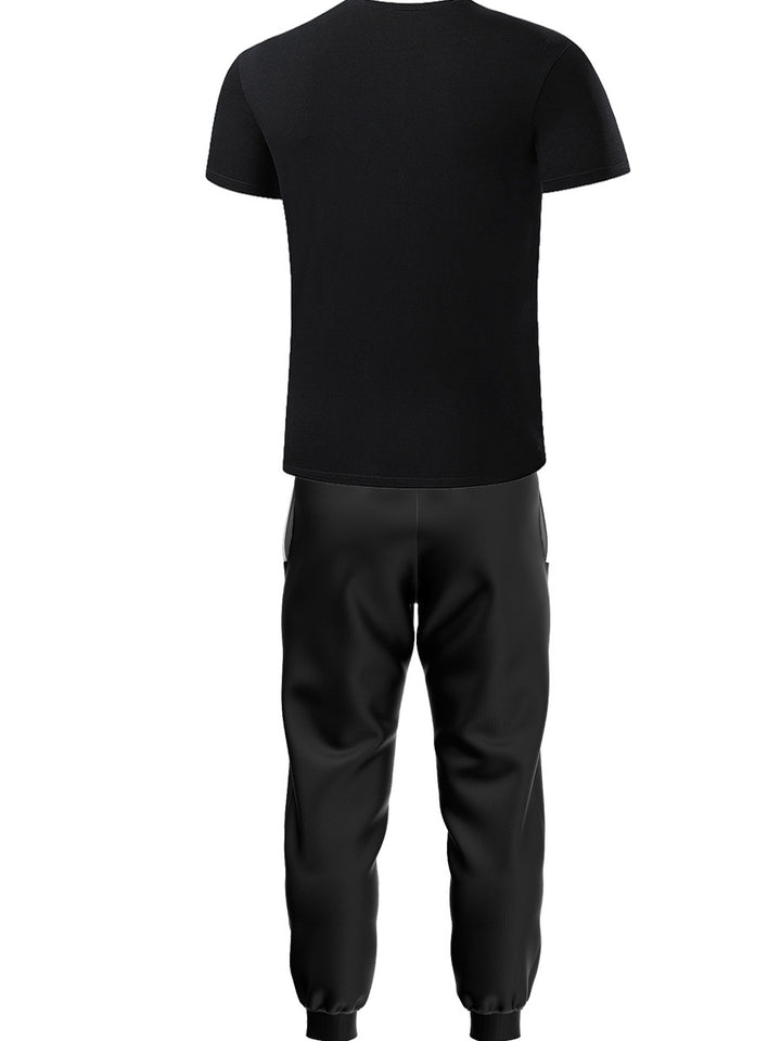 Damen Kapuzenjacke und Jogginghose Set mit modernem Logo-Druck Drune