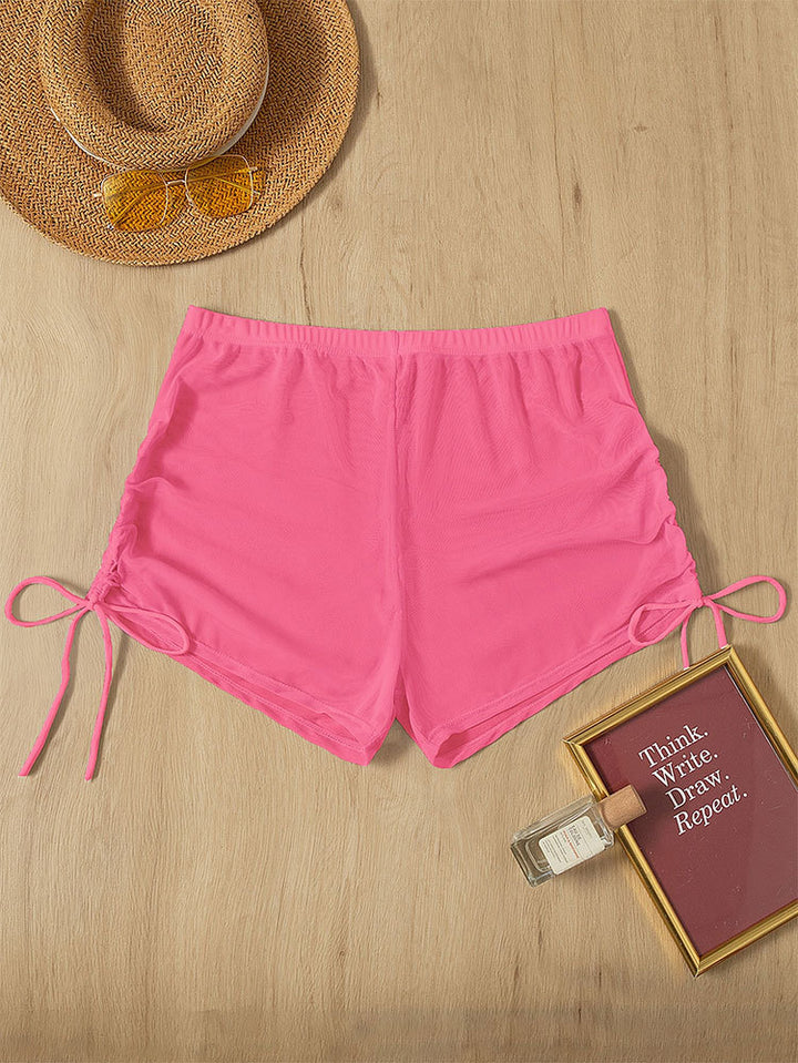 Damen Bequeme Badeshorts mit Rüschendetails Drune