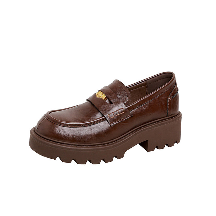 Damen Chunky Loafer-Schuhe mit markanter Sohle Drune