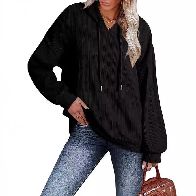 Damen Oversized Kapuzenpullover mit strukturiertem Design Drune