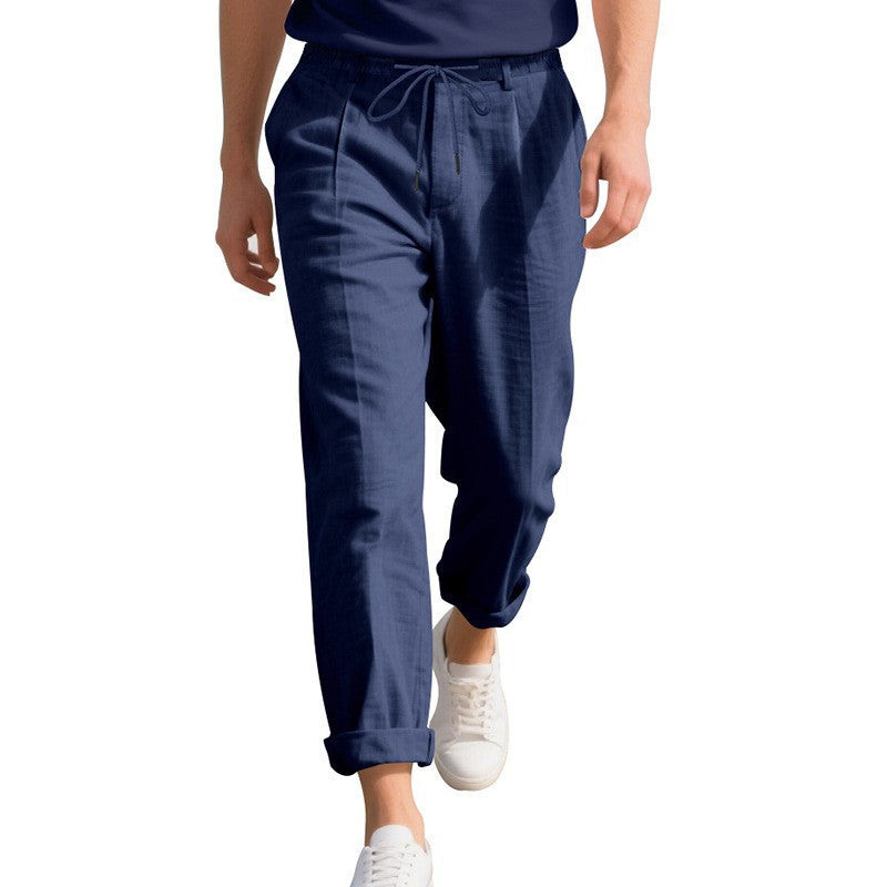 Herren lässige Sommerhose mit elastischem Bund und atmungsaktivem Material Drune