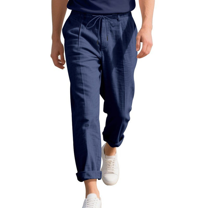 Herren lässige Sommerhose mit elastischem Bund und atmungsaktivem Material Drune