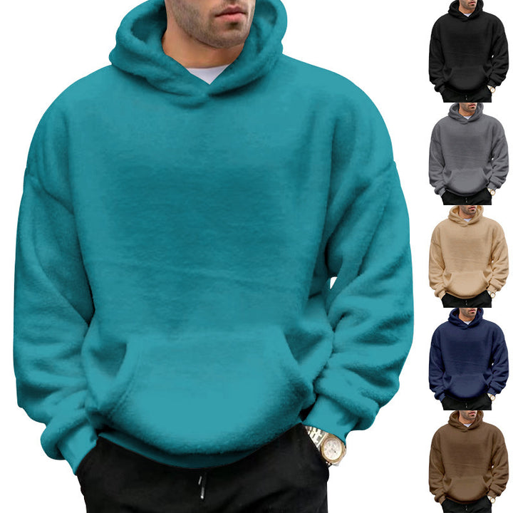 Damen Kuscheliger Hoodie mit Kängurutasche Drune
