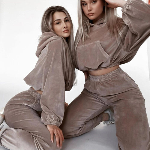 Damen gemütliches Oversized-Loungewear-Set mit Kapuze und weitem Schnitt Drune