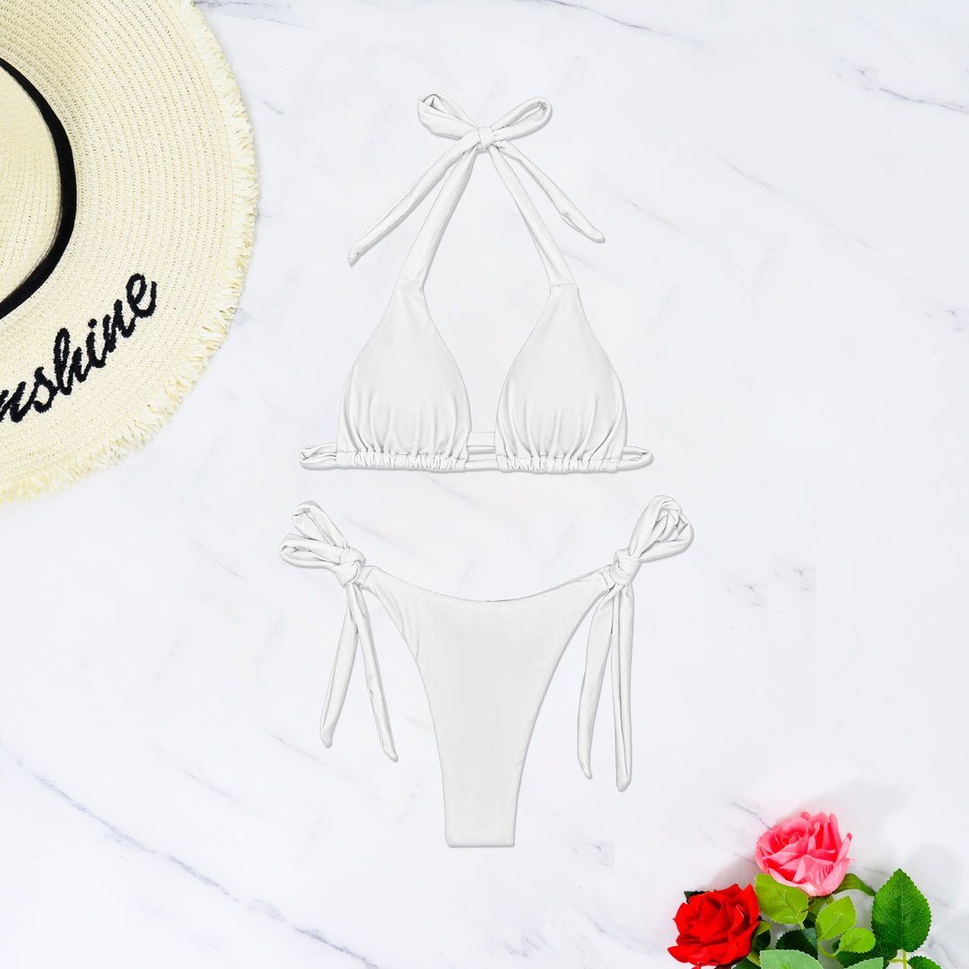 Damen Triangel-Bikini mit raffinierten Bindebändern und hochelastischem Stoff Drune