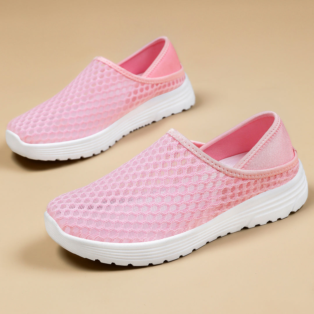 Damen nan atmungsaktive Mesh-Slip-On Clog-Sneaker mit Memory-Fußbett und dämpfender EVA-Sohle Drune