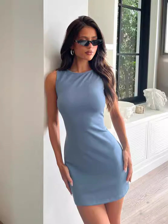 Damen ärmelloses Minikleid Drune