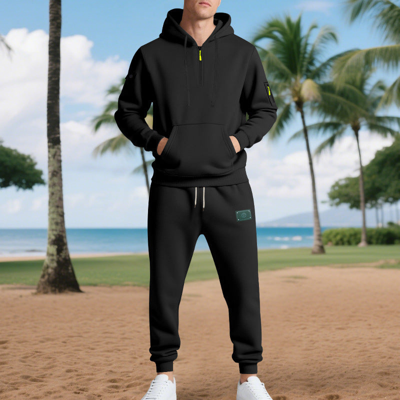 Herren Freizeit-Sweatset mit praktischen Taschen und Kordelzug Drune