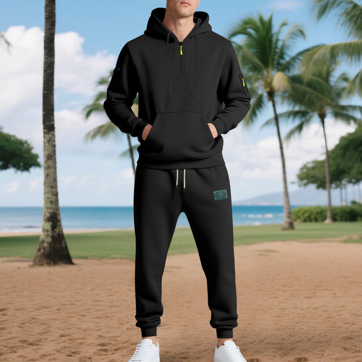 Herren Freizeit-Sweatset mit praktischen Taschen und Kordelzug Drune
