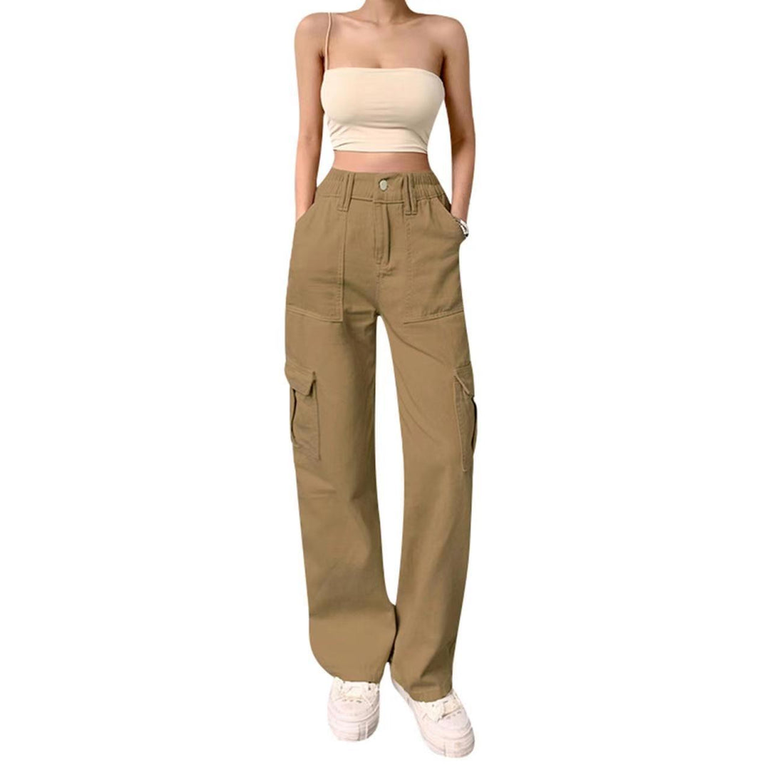 Damen Cargo-Hose mit lässigem Schnitt und praktischen Seitentaschen Drune