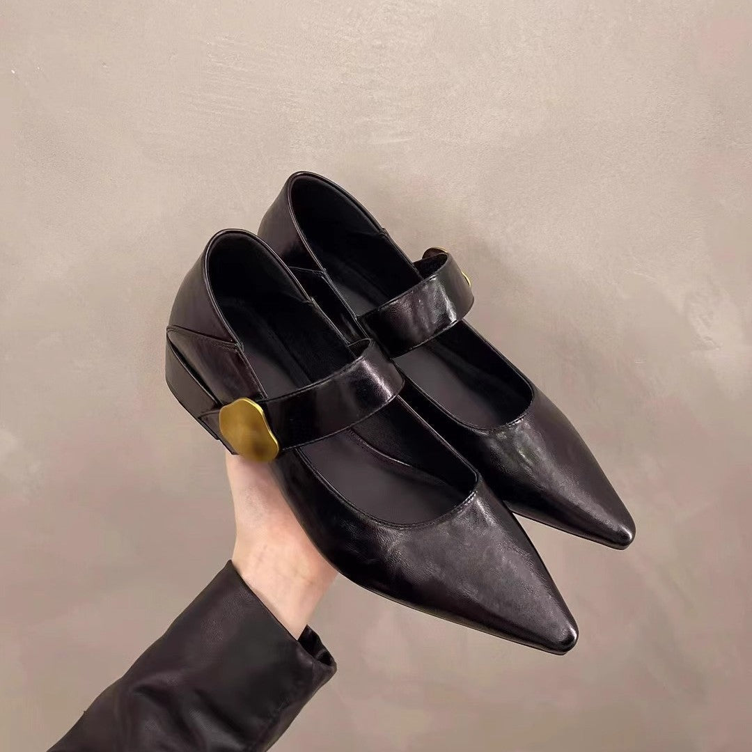 Damen elegante Slingback-Pumps mit dekorativem Riemchen Drune