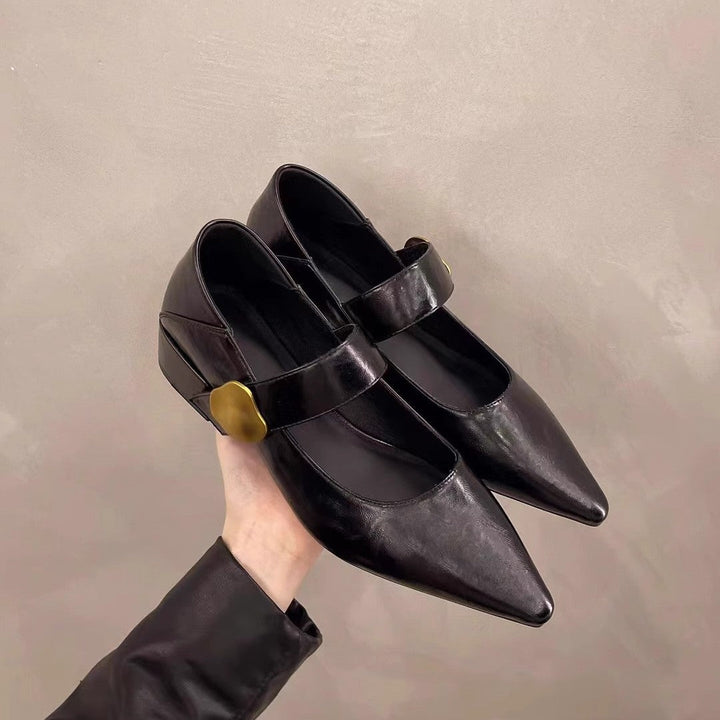 Damen elegante Slingback-Pumps mit dekorativem Riemchen Drune