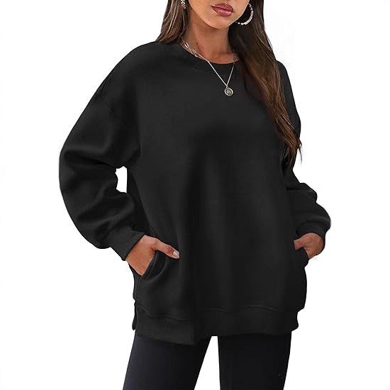 Damen lässiger Oversized Sweatshirt Drune