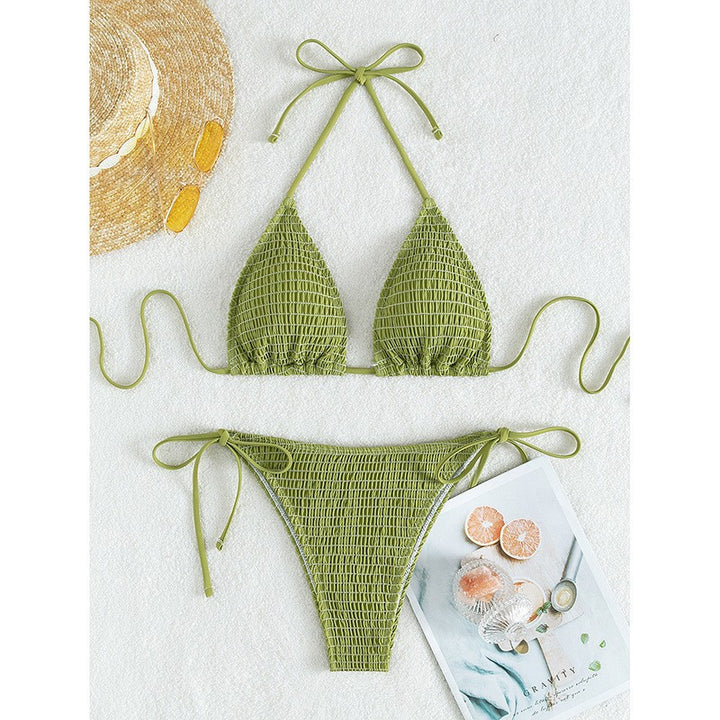 Damen Triangel-Bikini mit gerafftem Design Drune
