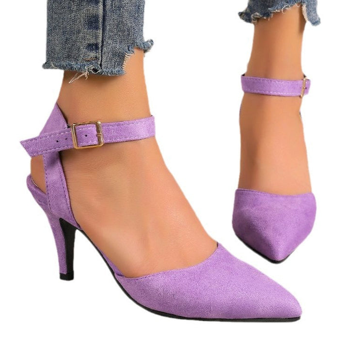 Damen elegante Sling-Pumps mit verstellbarem Knöchelriemen und modischem Absatz Drune