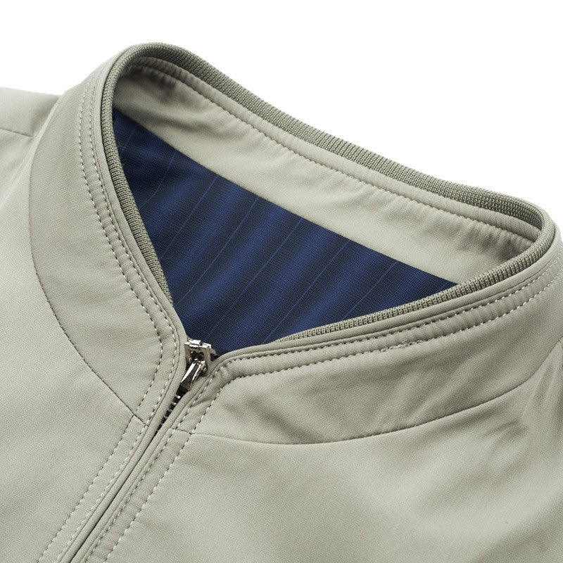 Herren modische Übergangsjacke mit praktischem Stehkragen und seitlichen Taschen Drune