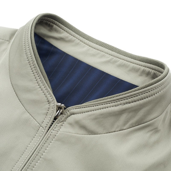 Herren modische Übergangsjacke mit praktischem Stehkragen und seitlichen Taschen Drune