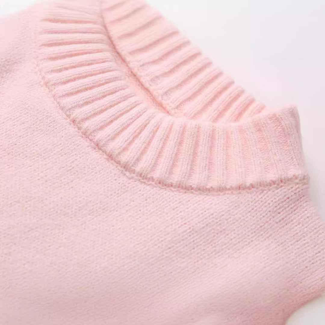 Damen lässiger Pullover mit überschnittenen Schultern Drune