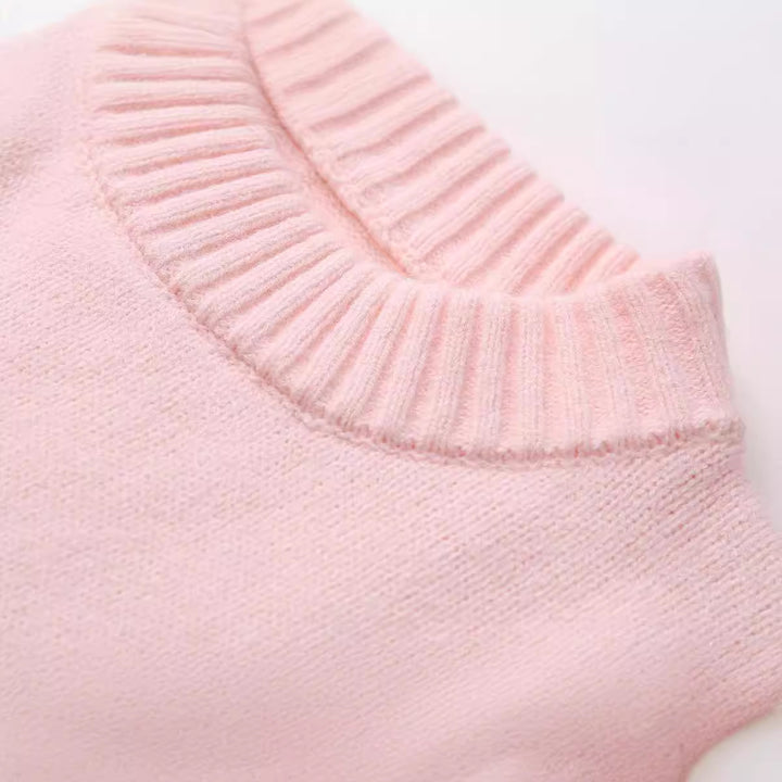 Damen lässiger Pullover mit überschnittenen Schultern Drune